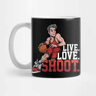 Basketball Lover Live Love Shoot Mug